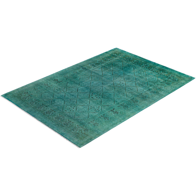 Overyed One-of-a-Kind Rectangle 6'2" X 8'10" Hand Knotted Area Rug