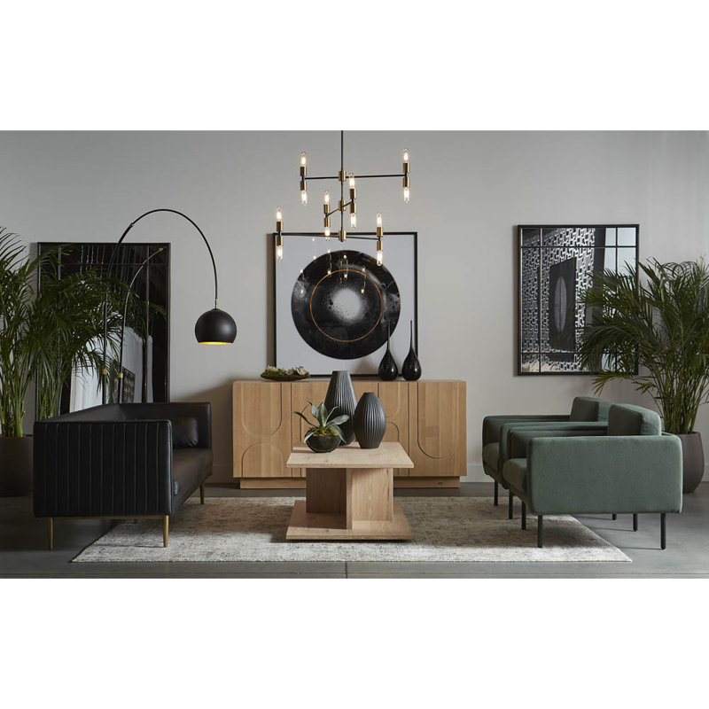 Ikon Arched Floor Lamp, Black, Black