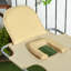 Chaise longue de plage pliante avec trou pour le visage, dossier réglable à 5 niveaux et poche de rangement-598417511