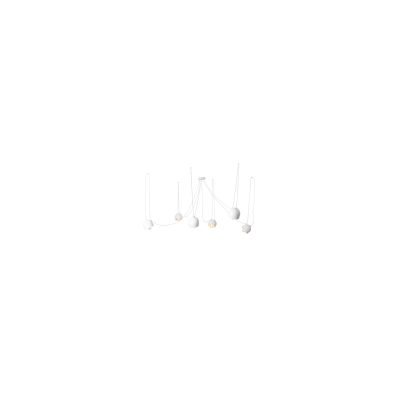 Allan 6 - Light Cluster Pendant, White