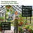 32X10 FT Walk-In Polycarbonate Greenhouse With Aluminum Frame, Lockable Door & Ventilation Window, Green House For Outdoors-128779090