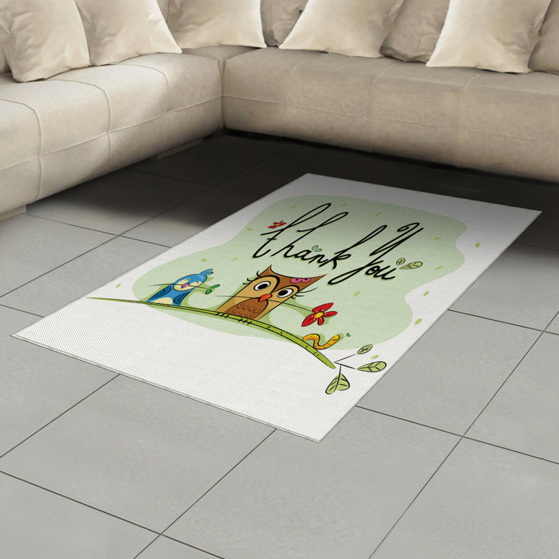 Animal High Density Long Fiber Poly Threads Decorative Area Rug Carpet, Rectangle 4' x 5'8"