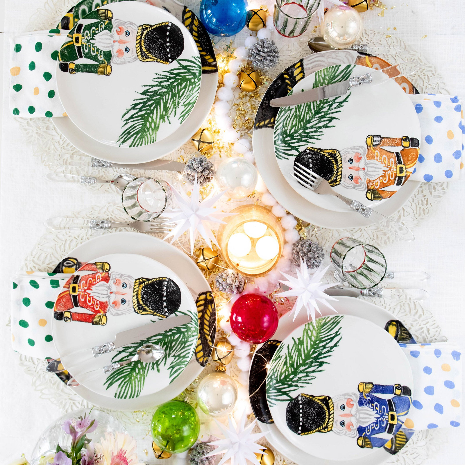 Nutcrackers Assorted Salad Plate