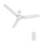 Ventilateur de plafond standard à DEL à 3 pales de 52 po avec télécommande et ensemble d'éclairage inclus.-1376684428