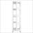 4-Tier All-Steel Rotating Bookshelf With 360° Wheels-1009076491