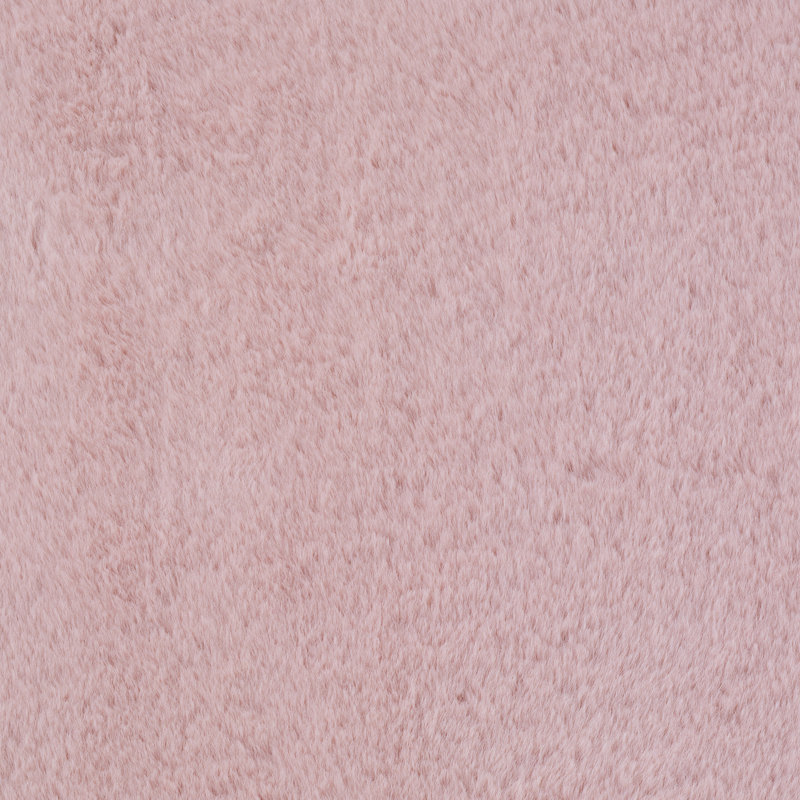 Solid Colour Knitted Area Rug, Runner 60 x 200 cm, Baby Pink