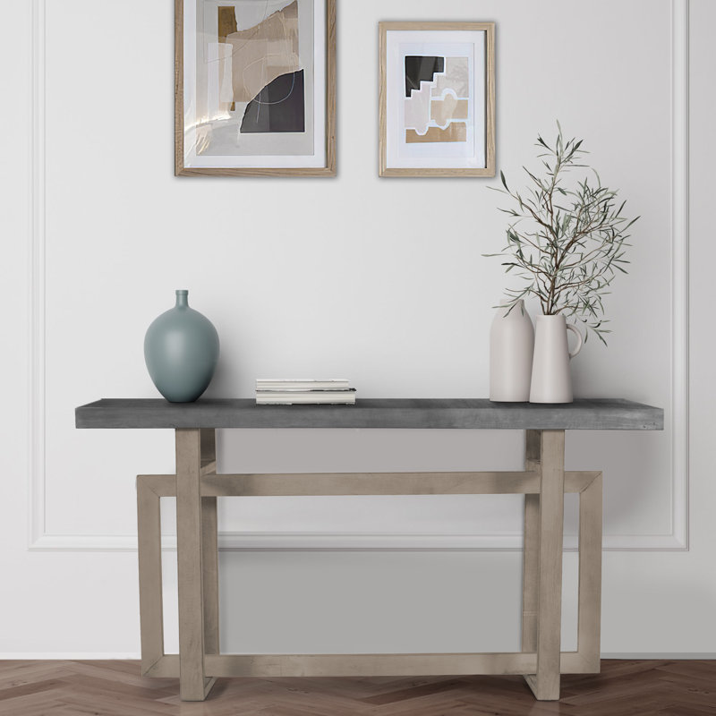 Tahleah 15.75" Solid Wood Console Table