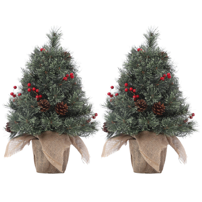 Petit paquet de 2 arbres de Noël