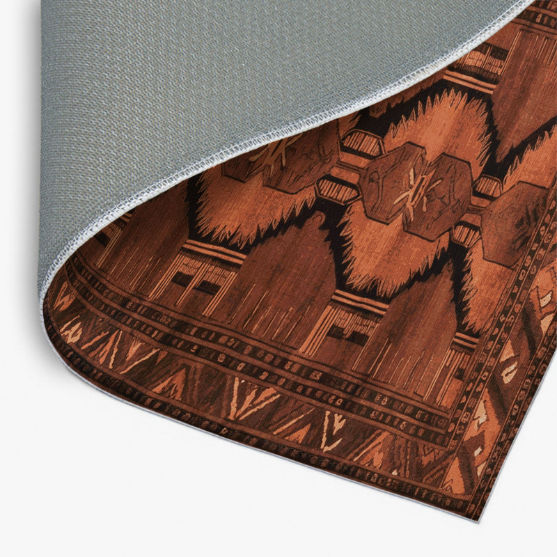 Tapis turc intérieur et extérieur brun, Rectangle 4pi x 6 pi