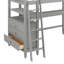 Lit mezzanine simple avec tiroirs Jawanda Kids-987325196