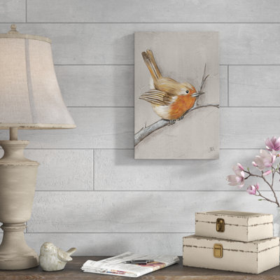 «Winter Bird II», peinture sur toile
