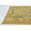 Tapis de zone en laine beige/brun 3 pi 3 po x 3 pi 5 po one-of-kind à la main noué la Lorain