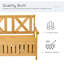 Banc de patio en bois avec boîte de rangement Outsunny