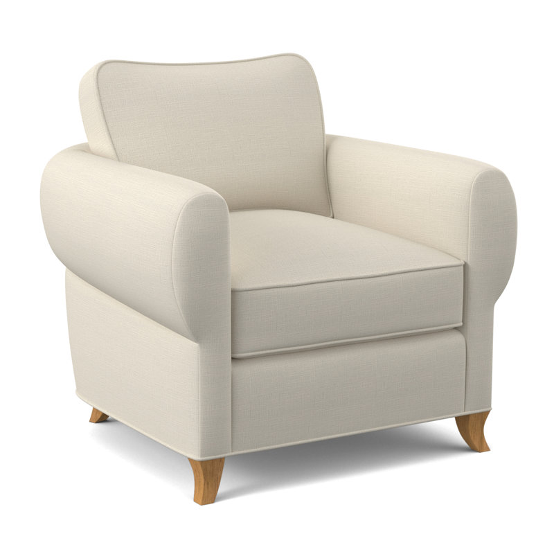Fauteuil cocon, Mélange de polyester rouge à lèvres Margaret, Ambre