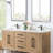 Arbios 72"  Quartz Double Vanity Top with Sink Faucet Holes-92756969