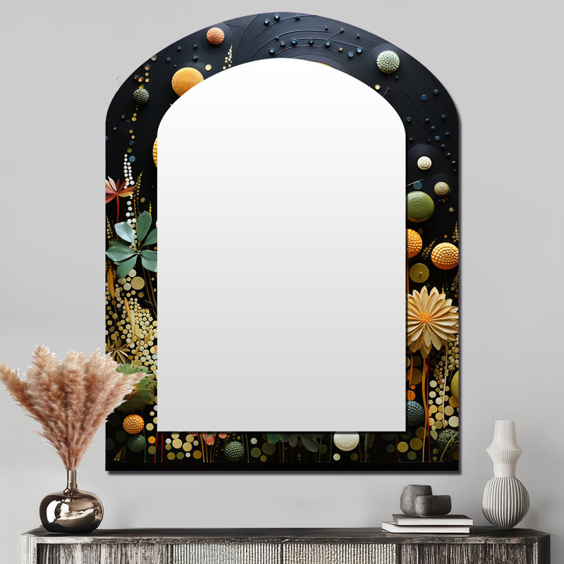 «Orange Mid Century Natures Harmony II - Mid-Century Modern, 43 po x 33 po