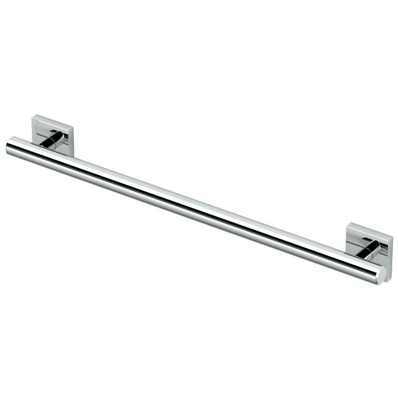 Elevate Wall Mount Stainless Steel Grab Bar, ADA Compliant Safety Bar, Satin Nickel, 24" W