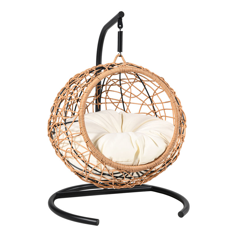 Hamac en coton Elliannah, Noir/brun/blanc