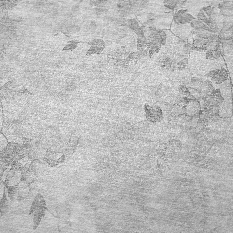 Jeté floral Sherpa ASB724 Addison, Motif floraux gris