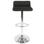 Tabouret de bar réglable Ale en cuir synthétique noir par Lumisource - ensemble de 2-1970799341