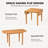 Nestle 3-Piece Drop Leaf Wood Dining Table Set with Extendable Table and Chairs for Small Space-135396629