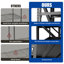 Étagère de garage très résistante, 6000 lb, très grandes tablettes réglables en métal (H 69 po x l 75 po x P 23,7 po), unité de rangement industriel pour entrepôt, noir