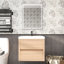 Meuble-lavabo simple 23,5 po avec plateau en acrylique Halethorpe-1860348717