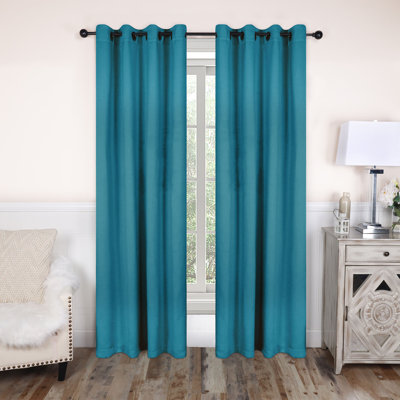 Bertrand Solid Modern Room Darkening Curtain Panel