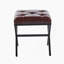Stool/Chair,1Pcs,BROWN Leather,Metal Leg,40.5X33.5X44.5Cm-494668038
