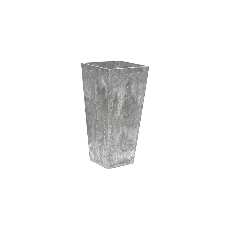 Sewickly Pot Planter, Gray, 19.5" H x 10.25" W x 10.25" D