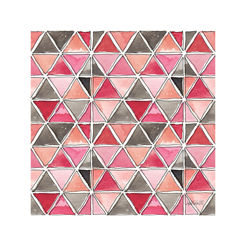 « chic accents pattern », art, H 37 po x l 37 po x P 1,5 po, Toile tendue