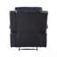 Fauteuil inclinable noir en cuir synthétique