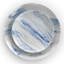 Ensemble de 16 assiettes fines en porcelaine brillante ronde avec bol