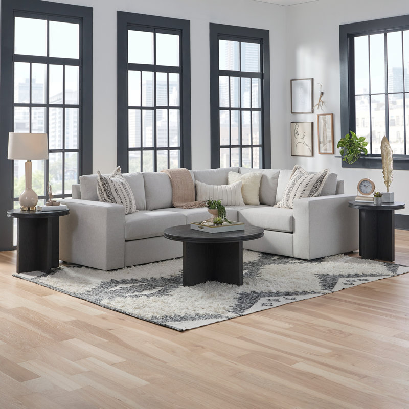 Canapé modulaire à 4 places Flex, Gris clair givré