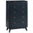 Siyuan Fluted Design 5-Drawers Dresser Organizer, Wood Tall Chest of Drawers-1197212007