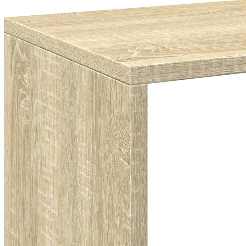 Sazya 69.5cm W Bookcase, Sonoma Oak, (2 Shelves) 69.5cm H x 69.5cm W x 29cm D