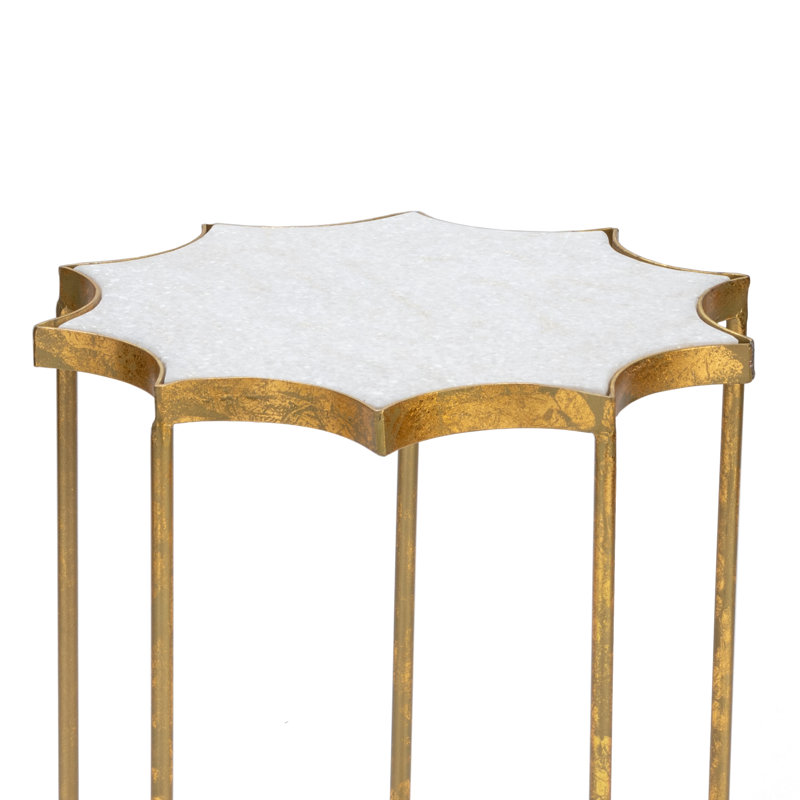 Hathorn Marble Top End Table