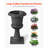 Plastic Urn Planters 9.84 x 16.54 Inch Black Floral Pedestal Flower Pots-878042230-878042231