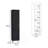 Storage Cabinet 71"H With 5-Tier Shelf, 3 Broom Hangers And Metal Hardware, Black