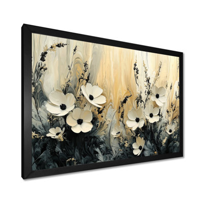 Irmingard Mimimalism Dahlia Flower Cream Glow - Dahlia Large Wall Art