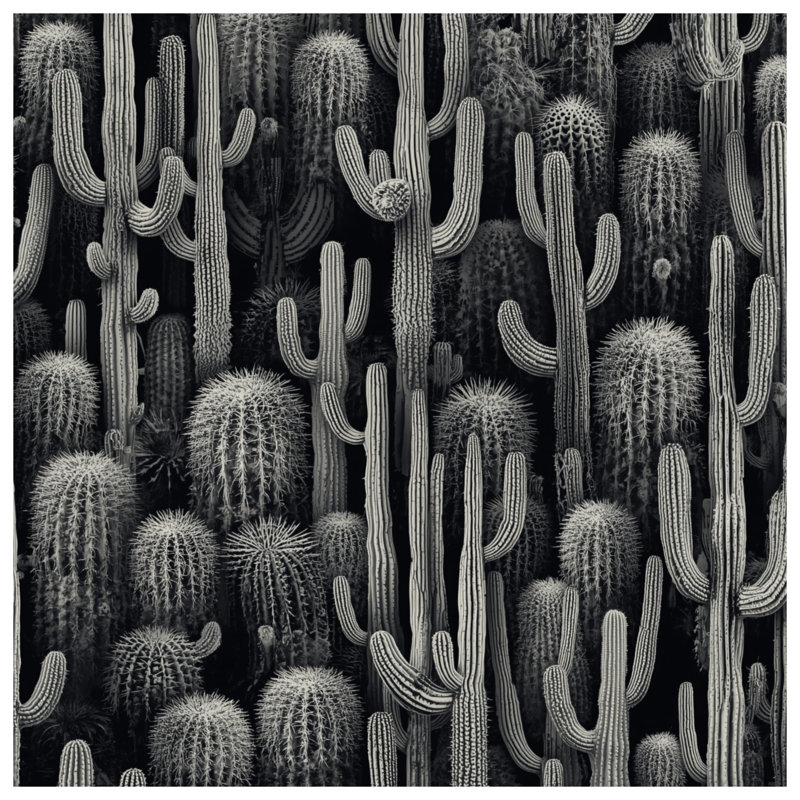 Variété de couvre-lit matelassé Cactus Plants, Très grand lit