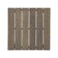 Table d'appoint en bois avec design à lattes - gris, l 19,32 po x P 19,32 po, H 15,03 po-70806980