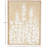 Wood Textured Floral Cream Wall Decor with White Painted Accents and Beaded Frame