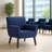 Thickened Upholstered Wide Back Armchair-365756216
