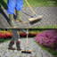 Wire Broom Stiff Metal Bristle Deck Scrub Brush for Removing Moss and Algae