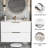 36 Inch White Bathroom Vanity Without Sink