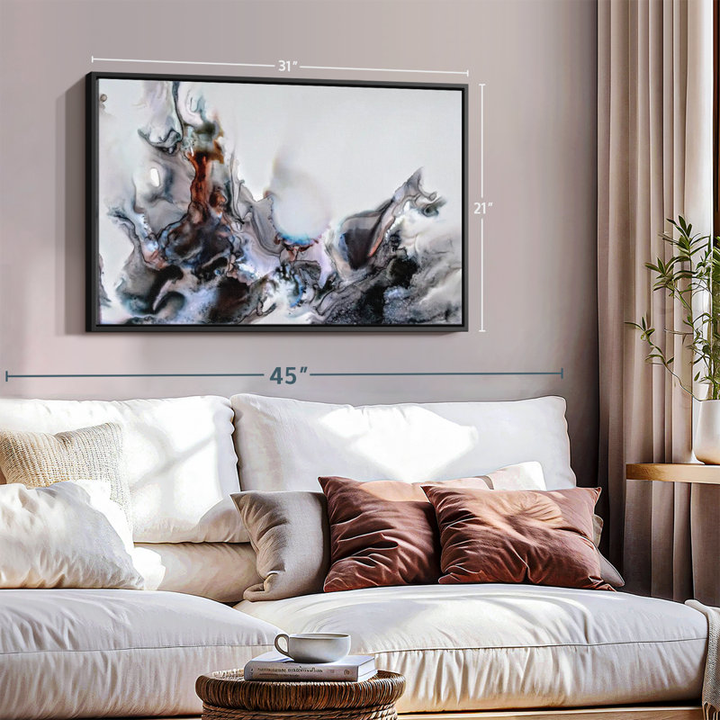 «Black Flames», reproduction sur toile, H 21 po x l 31 po