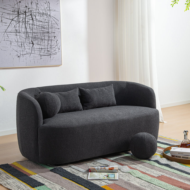 Detachable Reversible Throw Pillow, 12"H x 12"W, Black