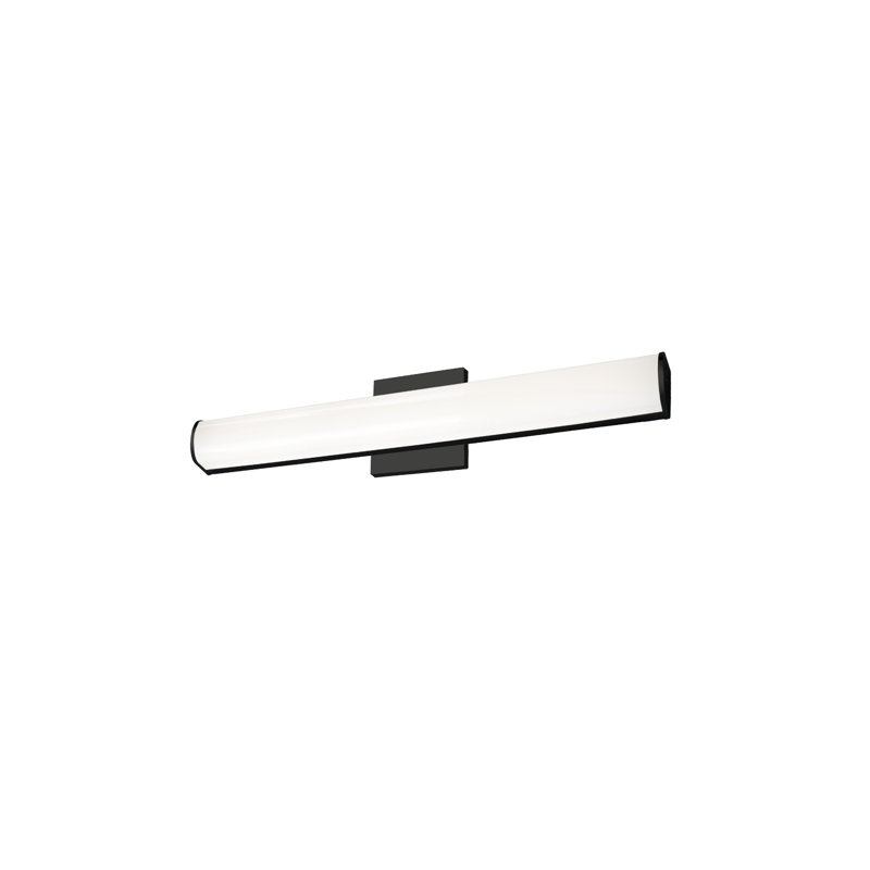 Longitude Sleek Black LED Bath Bar, Dimmable 20"