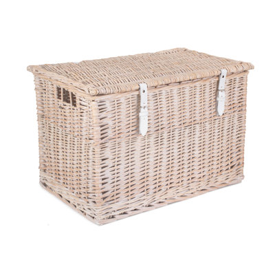 24" Wicker Chest Hamper Basket